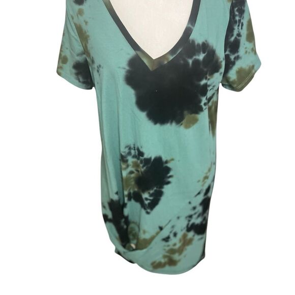 n: PHILANTHROPY Leonardo Dress Tie-Dye Martini V-Neck medium midi - Picture 3 of 13